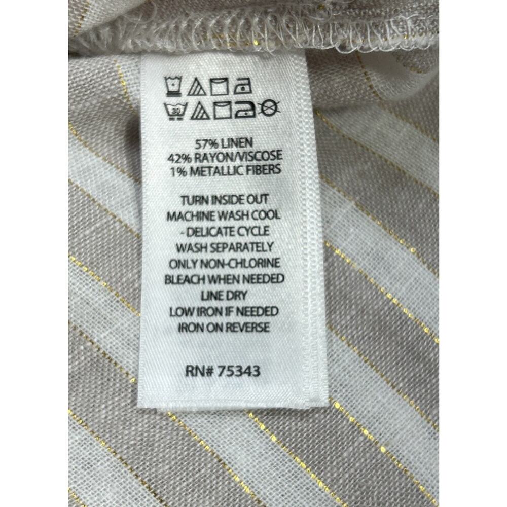 Rachel Ashwell Women S Sundress Coverup Linen Blend Braided Beachy Coastal Maxi - Picture 7 of 10